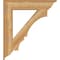 Ekena Millwork Balboa Traditional Rough Sawn Bracket, Western Red Cedar, 6"W x 34"D x 38"H BKT06X34X38BOA01RWR - alternate 3